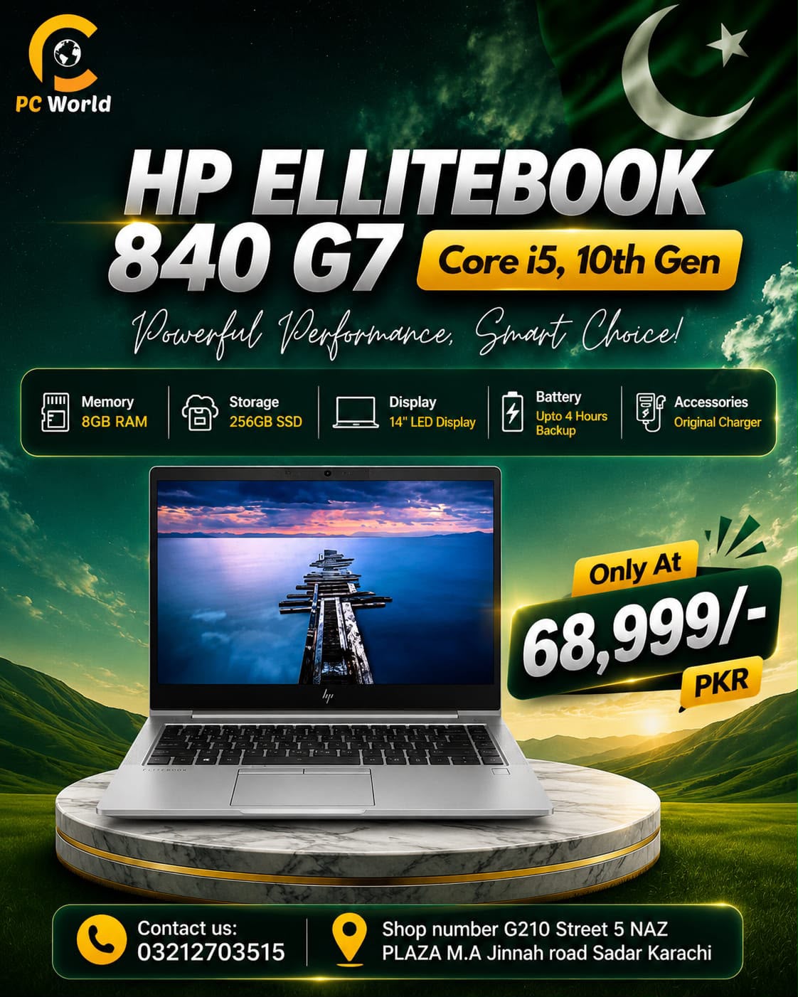 HP EliteBook 840 G7 – Core i5 10th Generation